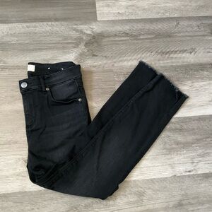 LOFT Black Ankle Cropped Jeans